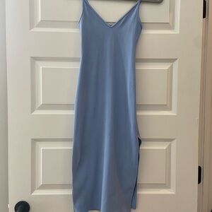 Abercrombie & Fitch Blue Soft AF Midi Dress
